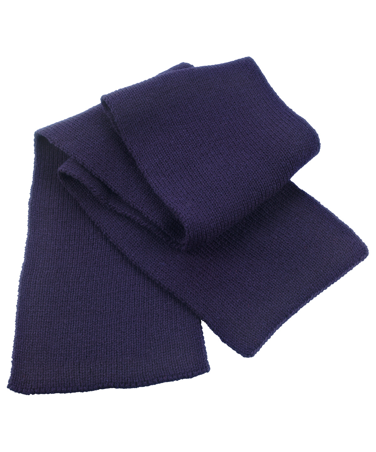 Classic heavy knit scarf Navy