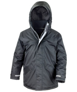 Core junior channel parka Black