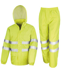High-viz waterproof suit Yellow