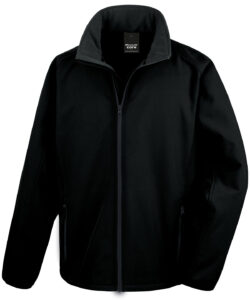 Printable softshell with recycled fleece inner Black/Black