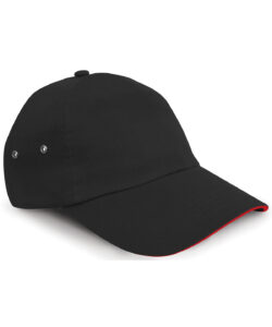 Printers plush cotton 5-panel cap Black/Red