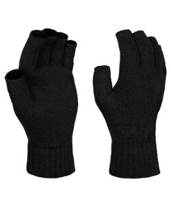 Fingerless mitts Black