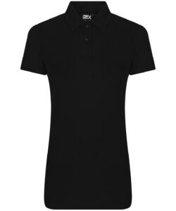 Women's pro polyester polo Black