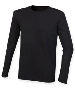 Feel good long sleeved stretch t-shirt Black