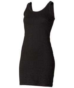 Extra long stretch tank Black