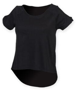 T-shirt with drop detail Black