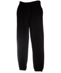 Premium 70/30 elasticated sweatpants Black