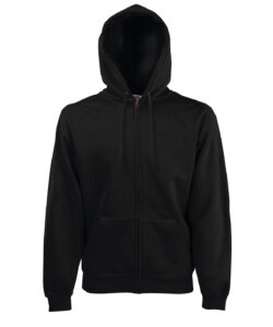 Premium 70/30 hooded sweatshirt jacket Black