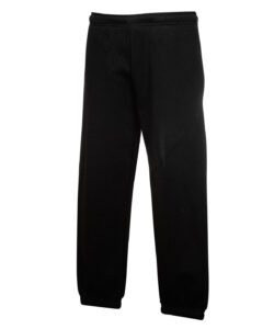 Kids premium elasticated cuff jog pants Black