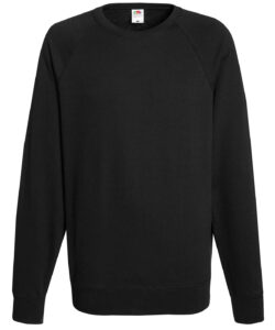 Lightweight raglan sweatshirt Black