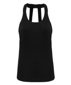 Women's TriDri® double strap back vest Black