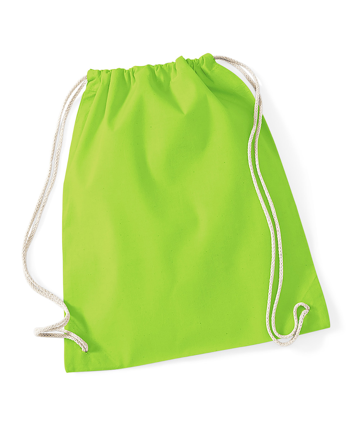 Cotton gymsac Lime Green