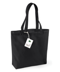 Organic cotton shopper Black