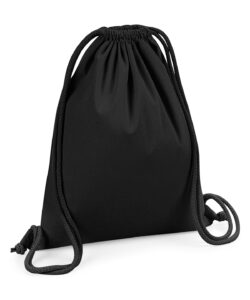Organic premium cotton gymsac Black