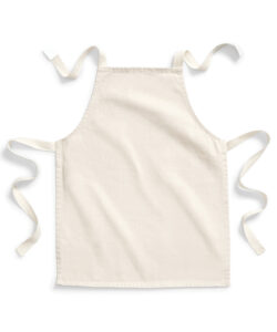 Fairtrade cotton junior craft apron Natural