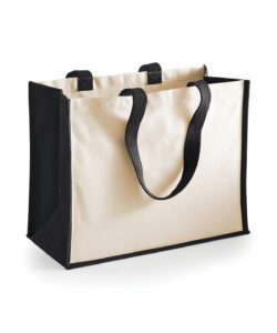 Printers jute classic shopper Black