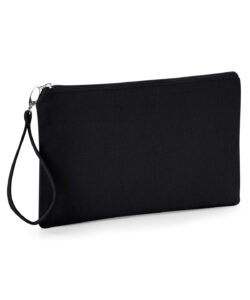 Canvas wristlet pouch Black/Black