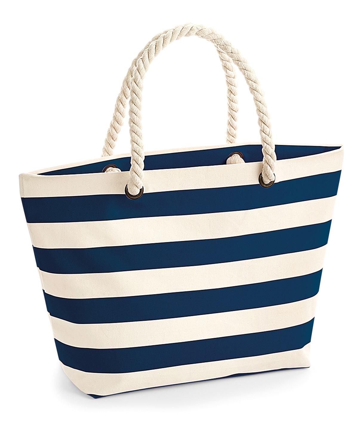 Nautical beach bag Natural/Navy