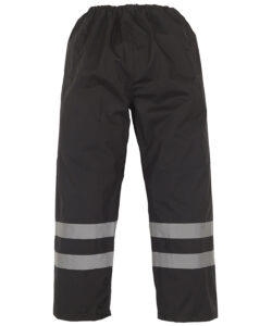 Hi-vis waterproof overtrousers (HVS461) Black
