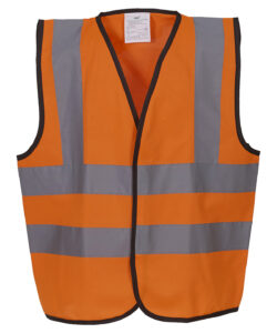 Kids hi-vis 2 b&b waistcoat (HVW100CH) Orange