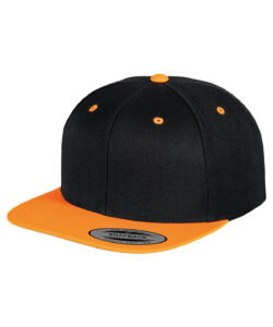 The classic snapback 2-tone  (6089MT) Black/Neon Orange