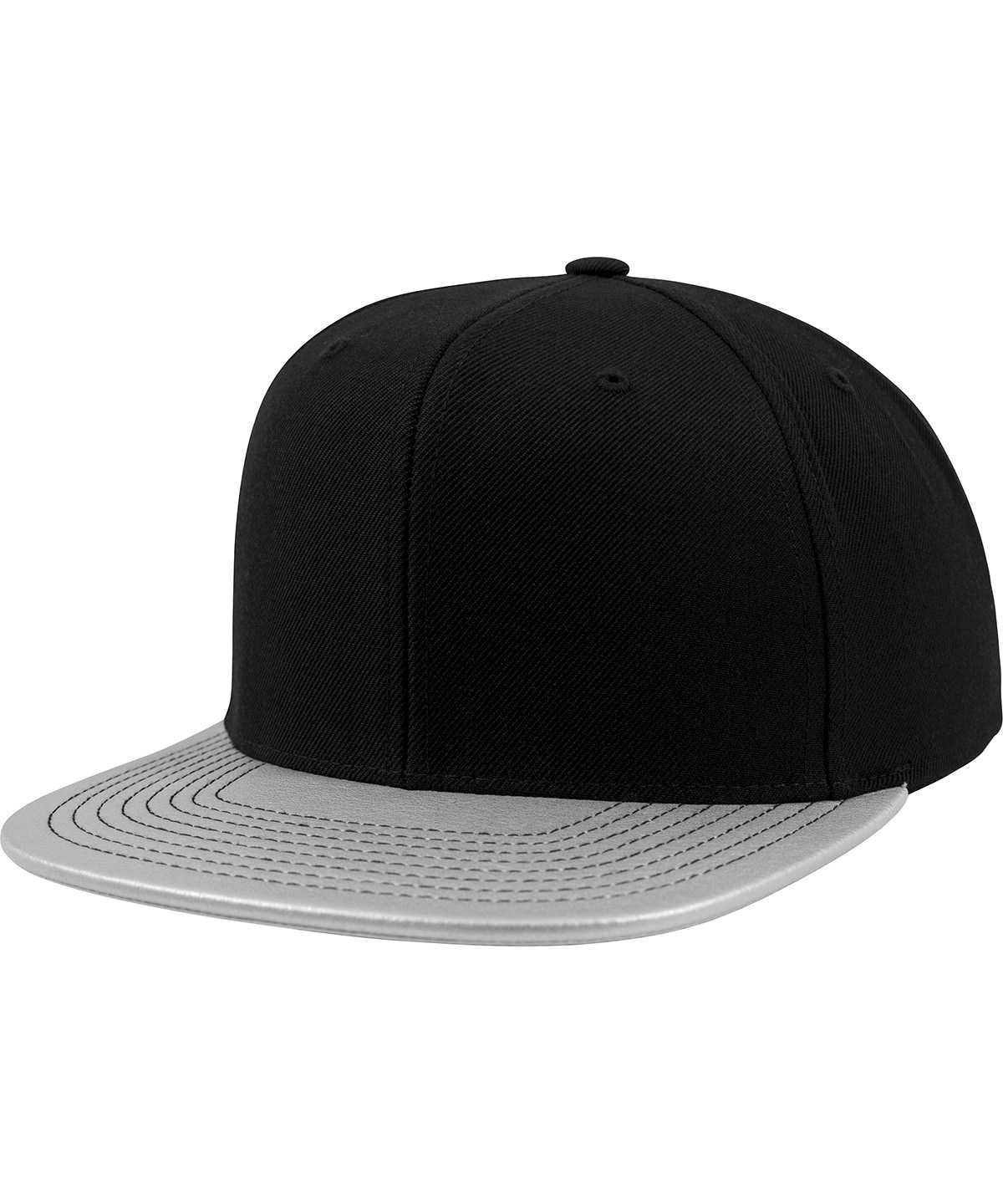 Metallic visor snapback (6089PU) Silver