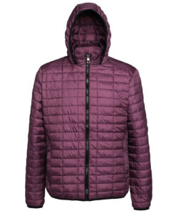 Honeycomb hooded jacket Mulberry