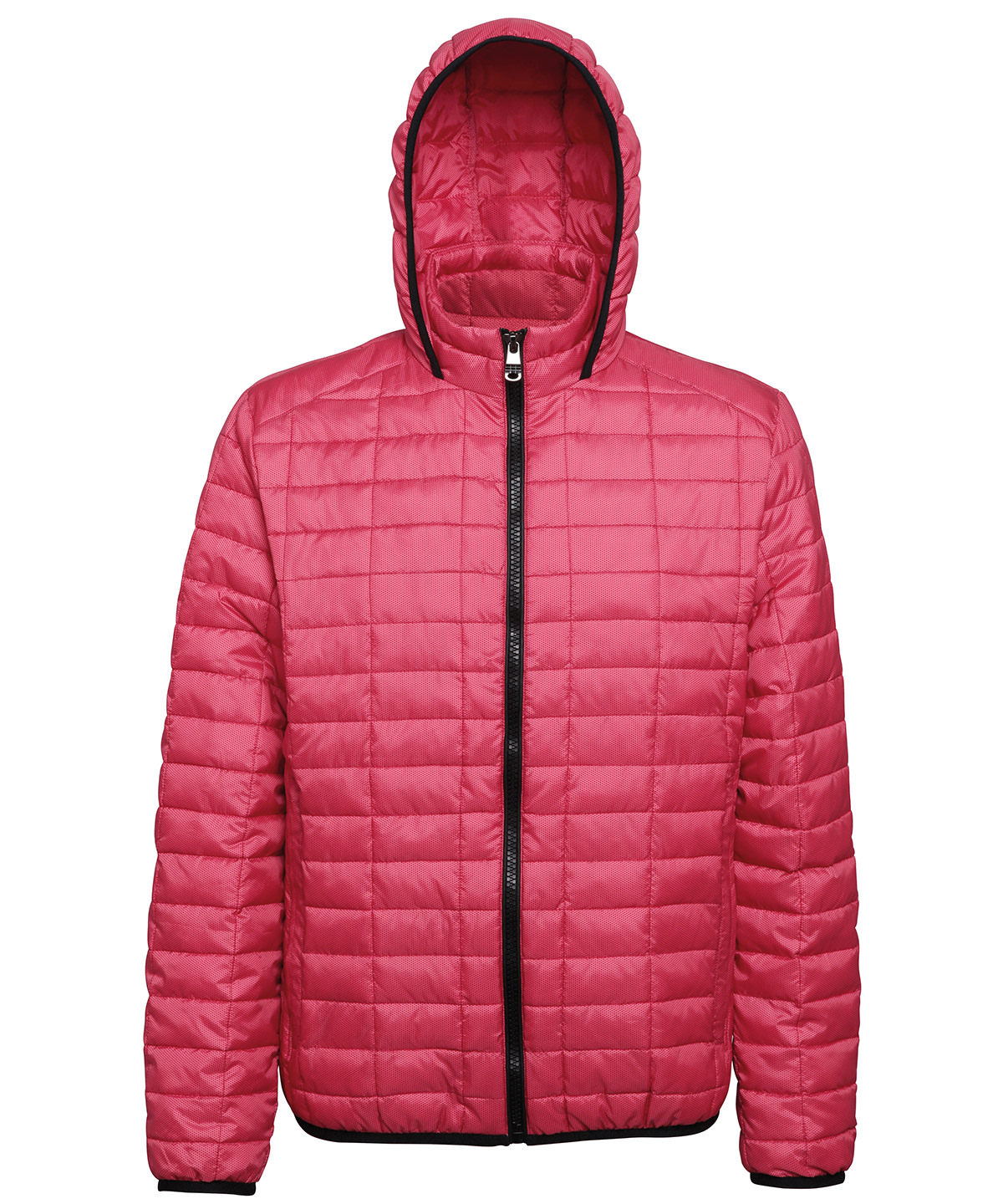 Honeycomb hooded jacket Red