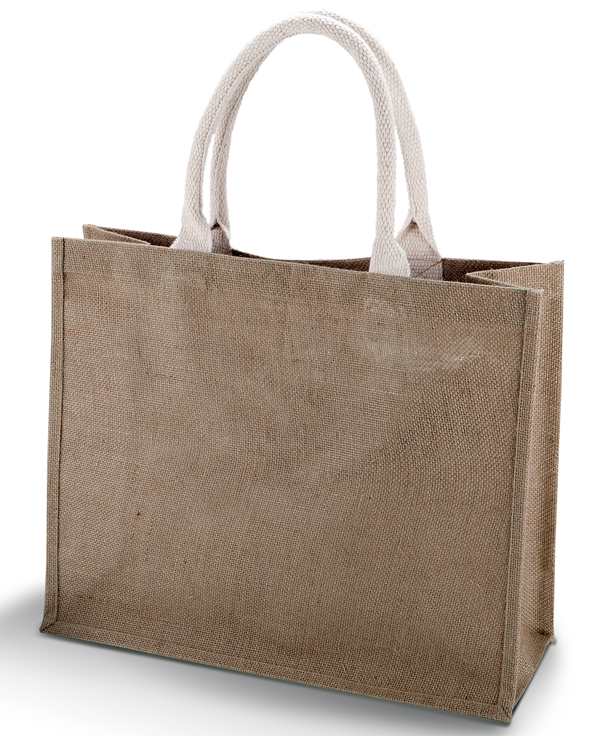 Jute beach bag. Cappuccino