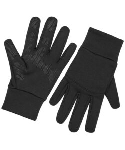 Softshell sports tech gloves Black