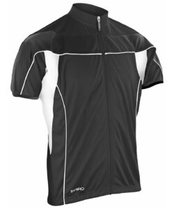 Spiro bikewear full-zip top Black/White