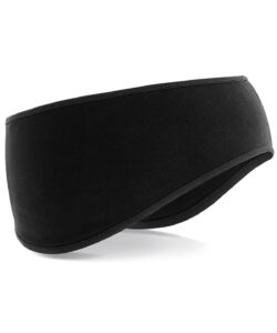 Softshell sports tech headband Black