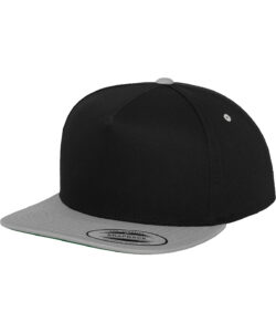 Classic 5-panel snapback (6007T) Black/Silver