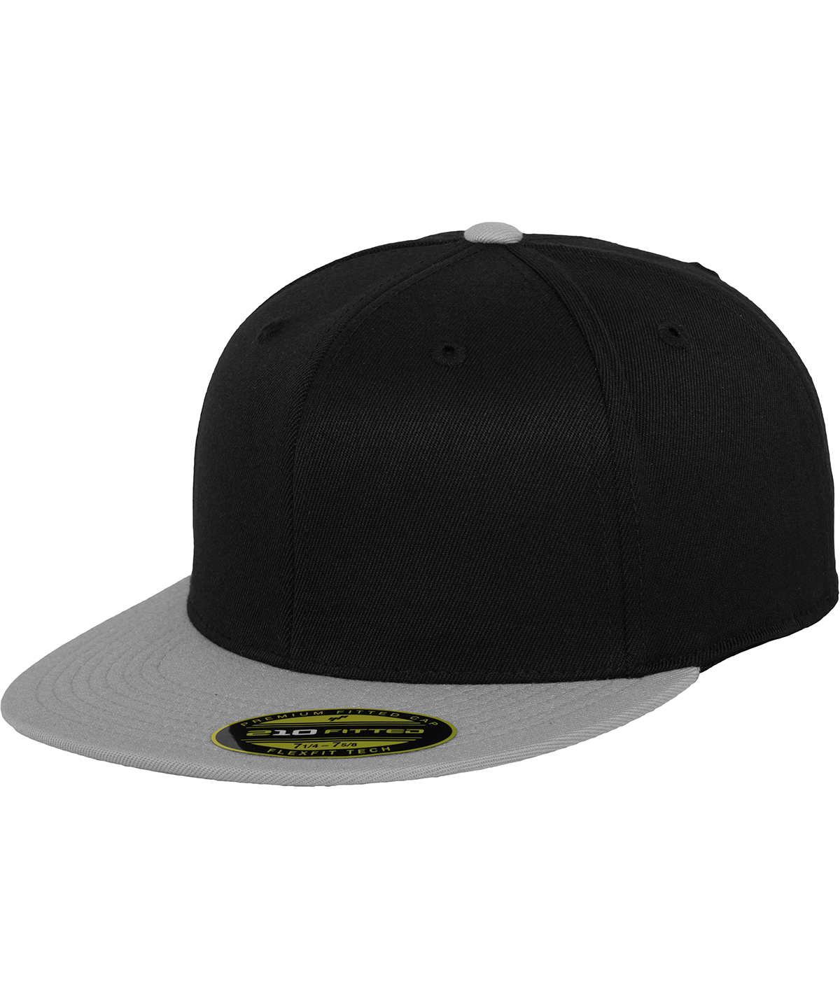 Premium 210 fitted 2-tone (6210T) Black/Grey