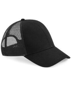 Organic cotton trucker Black