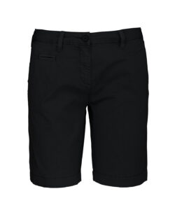 Ladies' washed effect Bermuda shorts Washed Charcoal