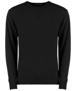 Regular fit Arundel crew neck sweater Black