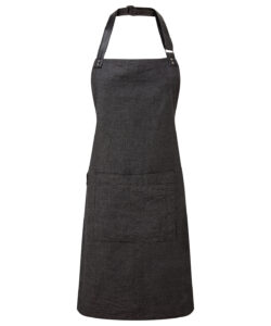 Annex Oxford bib apron Black