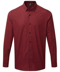 Maxton check long sleeve shirt Black/Red