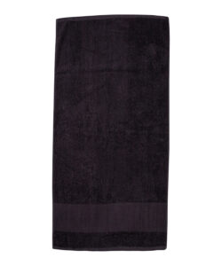 Printable border bath towel  Black