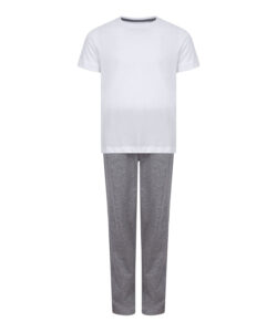 Kids long pyjamas White/Heather Grey
