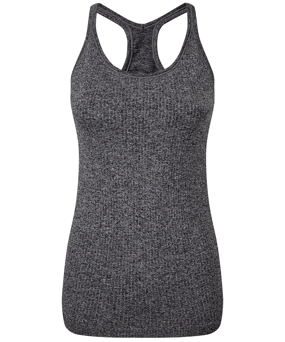 Women's TriDri® seamless 3D fit" multi-sport sculpt vest with secret support" Black Melange