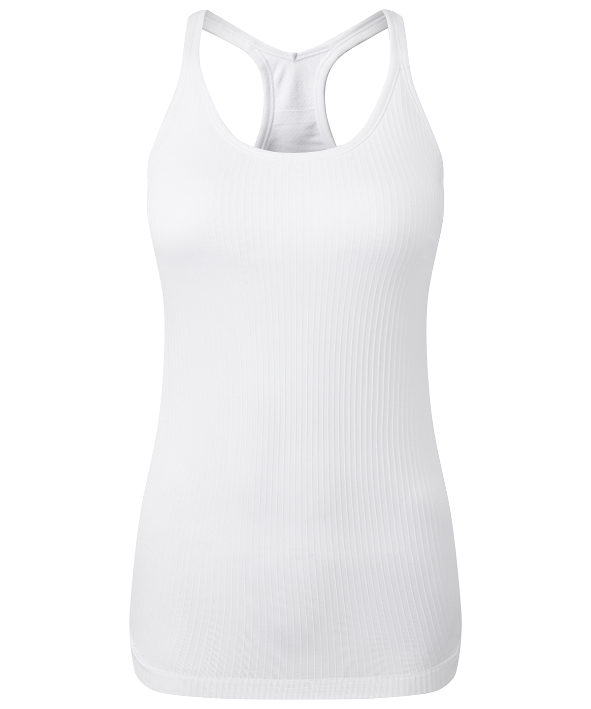 Women's TriDri® seamless 3D fit" multi-sport sculpt vest with secret support" White
