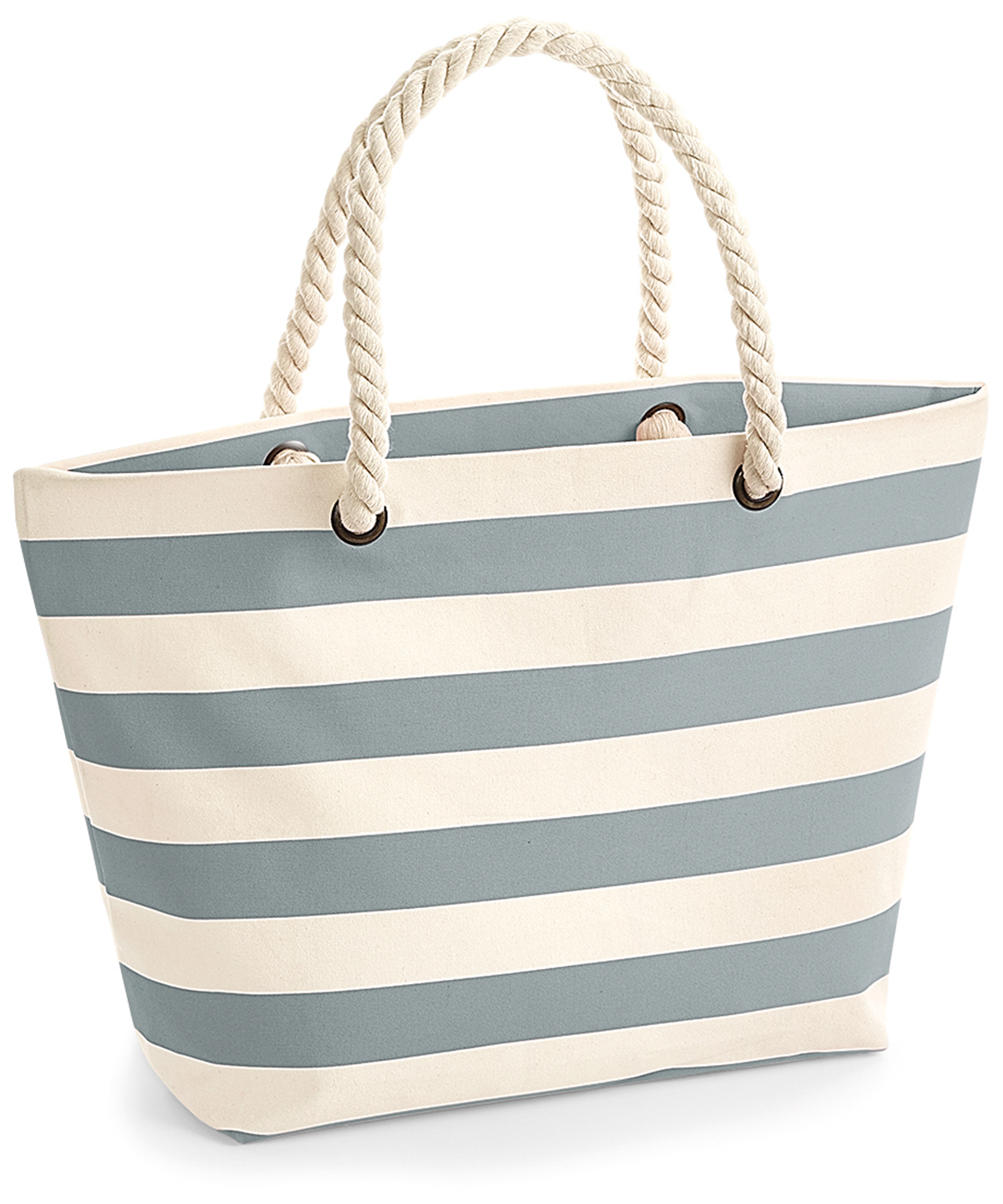 Nautical beach bag Natural/Grey