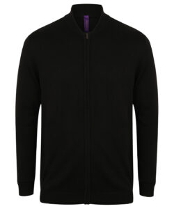 Unisex zip-through cardigan Black