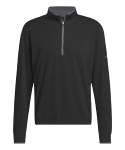 UPF lightweight quarter-zip pullover Black
