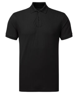 Men’s polycotton blend polo Black