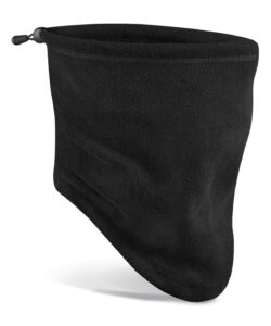 Recycled fleece snood Black