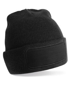 Recycled original patch beanie Black