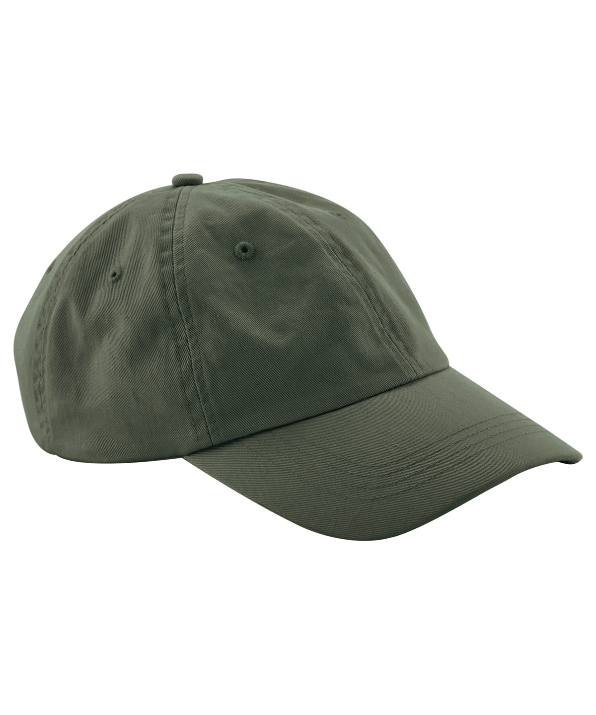Junior low-profile 6-panel dad cap Olive Green